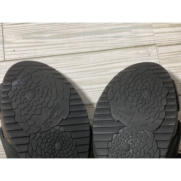 Dansko Wedge Comfort  Sandal  Gray Adjustable Hook and Loop Straps Size 39/8 - Picture 7 of 8